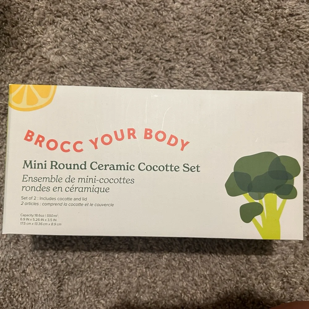 Brocc your body Mini Round Ceramic Cocotte Set - Picture 6 of 6